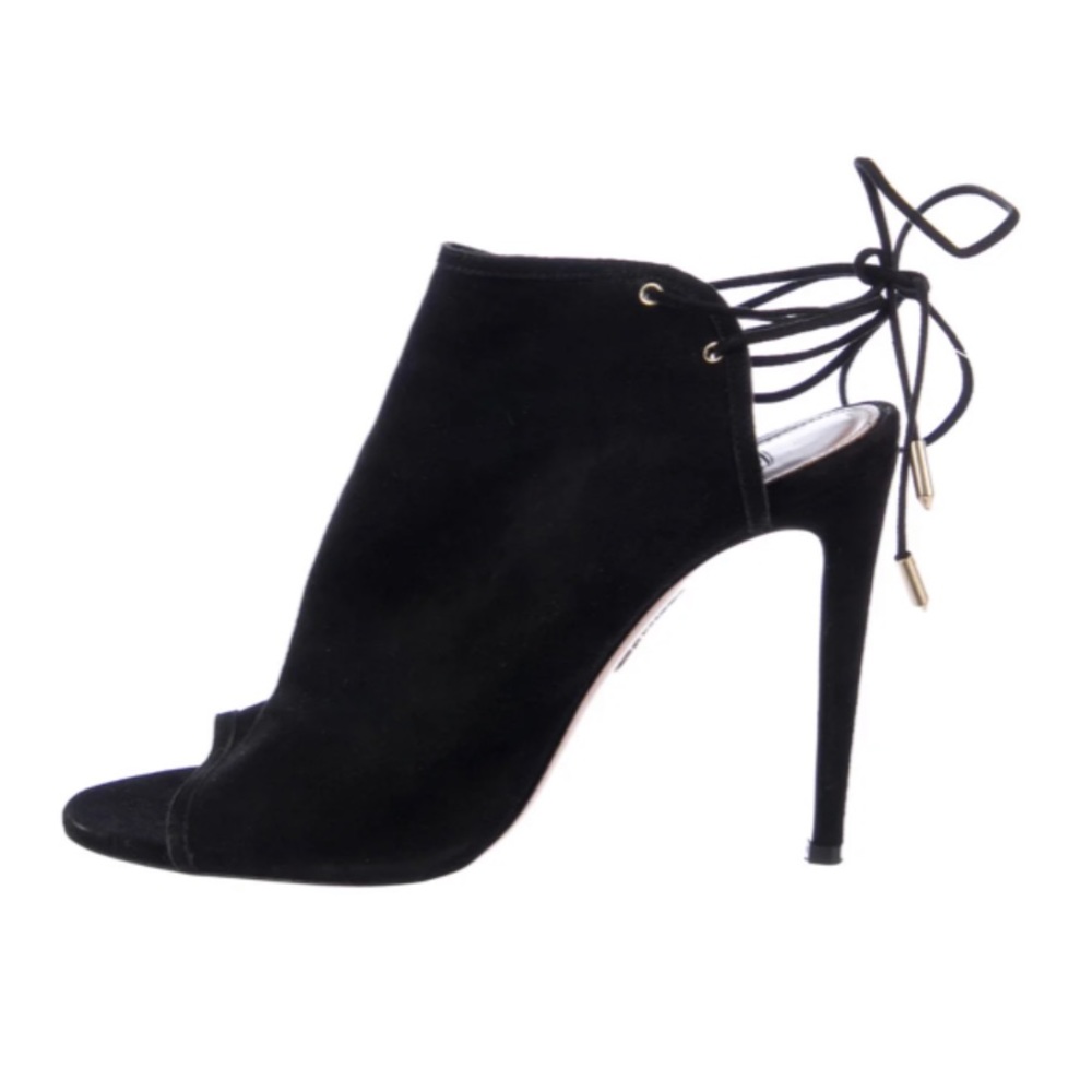 Aquazurra Mayfair 105 BlackSuede Heel
